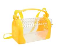 iplusmile Portable Cage Hamster Transparent avec Bol et Abreuvoir Cage de Transport pour Rongeurs Plein Air Maison Portable pour Hamster Nain