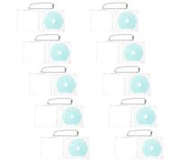 iplusmile Porte-clés breloque rétro en forme de mini disque - Lot de 10 pendentifs en plastique - Charm DIY pour sacs à main et événements - Cadeau pour fans de musique et collection