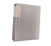 iplusmile Porte-documents avec Coque Transparente Grise Dossier PP Pages Organiseur Léger pour Test Partitions et Documents Bureau