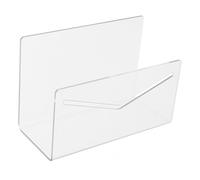 iplusmile Porte-Lettres Acrylique Transparent pour Bureau Trieur de Courrier Vertical Léger et Robuste Organiseur de Documents et Enveloppes pour Maison École et Comptoir