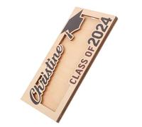 iplusmile Porte-Monnaie de Fin Études Bois Porte-Billets pour Remise de Diplômes Boîte à Billets Élégante