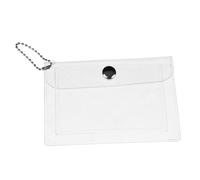 iplusmile Porte-Monnaie Transparent Étanche en PVC, Mini Portefeuille Portable pour Femme Et Ado, Paquet De Rangement Compact pour Pièces De Monnaie Et Cartes, Plein Air Et Voyage, Anneaux Flottants