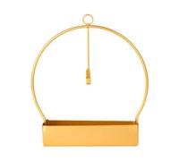 iplusmile Porte-Parfum en Métal Rond 1 Pièce Support pour Spirales de Parfum Compartiment à Cendres Agrandi Design Suspendu Pratique pour Usage Intérieur et Décoration de Bureau