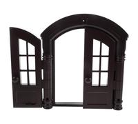 iplusmile Porte pour Chat et Chien D’Intérieur 27 X 235 X 7 CM Chatière Double Ouverture en Plastique Solide Couleur Café Accès pour Petits Animaux Installation Facile pour Niches et