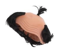 iplusmile Postiche Chauve Amusante Postiche De Chauve Cosplay Tissu Respirant Unitaire Déguisement Fête Adulte Accessoires Samouraï