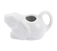 iplusmile Pot à Lait en Céramique de Lapin Blanc, Pichet à Sauce Décoratif et Pratique, Facile à Nettoyer, pour Restaurant et Lieux de Divertissement