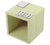 iplusmile Pot de Fleurs en Bois Jaune Style Rustique pour Fleurs et Plantes