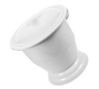 iplusmile Pot de Nuit Portable Plastique pour Adultes Spittoon Compact et Pot de Chambre Réutilisable pour Maison et Déplacements Facile à Nettoyer Gris