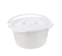iplusmile Pot de Portable pour Seniors avec Couvercle Urinal Antidérapant pour Personnes Âgées et Malades Seau de Lit Pratique et pour Maison et Hôpital