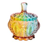 iplusmile Pot de Rangement Verre Style Européen Bocal Décoratif Multi-Usage pour Bonbons et Bijoux Récipient Compact pour Maison Bureau