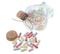 iplusmile Pots De Sorts Forme De Cœur Récipients Verre Origami Message Une Bouteille Décoration Pour Couples Anniversaire
