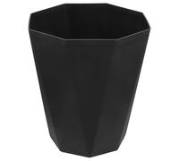 iplusmile Poubelle sans Couvercle Plastique Noir Capacité Importante Corbeille Ménagère pour Cuisine Salle de Bain et Chambre Design Créatif Antidérapant Matériau et Surface Lisse Adaptée à