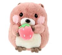 iplusmile Poupée en Peluche Marmotte Rose 30 CM Apaisant Léger pour Garçon et Filles Peluche Douce Présent Anniversaire Bébé de Lit et Décoration Câline