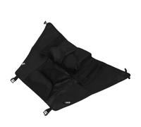 iplusmile Poussette Organisateur Compartiment de Rangement avec Filet Sous Poussette Réglable pour Couches Jouets et Accessoires Garçon Fille Noir Grand Volume