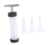 iplusmile Poussoir Saucisse Manuel Inoxydable pour Fabrication Maison Outil Remplisseur de Viande Hygiénique Kit Manuel pour Saucisses Compatible avec Viande Hachée et Charcuterie