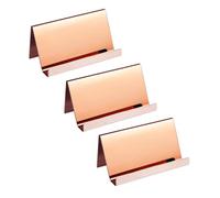 iplusmile Présentoir 3pcs en Acier Inoxydable pour Cartes de Visite Support Multifonctionnel Élégant Accessoire Pratique pour Bureau pour Espace de Travail Professionnel