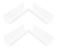 iplusmile Présentoir Mural Support de Rangement Simple et Moderne en Acrylique Transparent Lot de 4 Pièces pour Albums Vinyles pour Bureau ou Salle de Classe