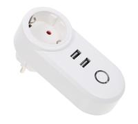 iplusmile Prise Connectée Wifi Intelligente Double USB pour Maison Contrôle à Distance Via Smartphone Compatible Tension Prise Murale Pratique