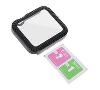 iplusmile Protection Écran Montre Connectée PC avec Verre Trempé Transparent Coque Antichoc Noire Compatible Séries Protection Complète Facile à Installer Accès Total Aux Boutons et
