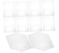 iplusmile Protège-Pages Classeur A5 30 Feuilles Pochettes Photo Transparentes 10 X 15 Cm Polypropylène Recharges pour Photos Cartes Documents Poches à Chargement Latéral Pré-Perforées pour 6 Anneaux