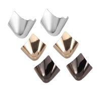 iplusmile Protège-talons Métal pour Chaussures à Talons Hauts, Couvre-orteils Assortis Doré, Argenté et Gris, Protection Résistante pour Femmes, Usage Quotidien, Lot de 3 Paires