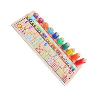 iplusmile Puzzle Éducatif Bois pour Garçon Fille Jeu Apprentissage des Coordination Main-œil Éducatif Montessori pour Garçon Fille et Tout-Petit