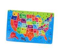 iplusmile Puzzle Éducatif des États Unis pour Garçon Fille Carte Géographique Jeux de Puzzle Artistiques pour Garçons et Filles de Ans et Plus Apprentissage Interactif Géographie