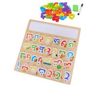 iplusmile Puzzle Éducatif Montessori Bois Alphabet Arabe pour Garçon Fille Grand Format Carré avec Planche Jeu Éducatif Précoce Stimulant la Coordination Main-œil et Apprentissage Ludique