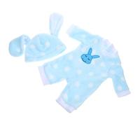 iplusmile Pyjama Combinaison Lapin pour Poupée Vêtement Doux à Motif Lapin Tenue de Nuit Adorable pour Décoration et Jeu Garçon Fille