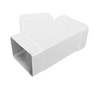 iplusmile Raccord de Gouttière Carré Déviateur 3x4 Pouces en Alliage | Surface Anodisée Blanche, Extension de Tuyau, Installation Rapide, Drainage Fiable pour Usines et Vérandas
