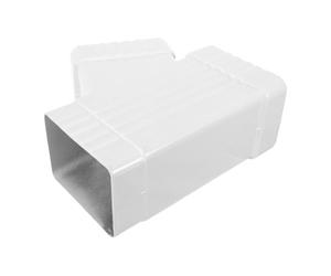 iplusmile Raccord de Gouttière Carré Déviateur 3x4 Pouces en Alliage | Surface Anodisée Blanche, Extension de Tuyau, Installation Rapide, Drainage Fiable pour Usines et Vérandas