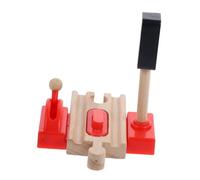 iplusmile Rail Bois pour Train Modèle De Barrage Ferroviaire Jouet De Scène De Train Miniature