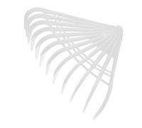 iplusmile Râteau à Dents Molles Râteaux pour Pelouses Râteau à Feuilles De Jardin Petit Râteau De Jardin Râteau à Feuilles De Pelouse Petit Râteau De Désherbage Plastique Blanche