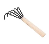 iplusmile Râteau à Main Jardinier Petit Râteau à Griffes Acier Inoxydable et Manche Confortable pour Ameublir Sable Plage et Jardin