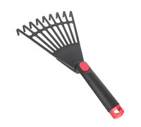 iplusmile Râteau de Jardin Plastique avec Manche Outil Pratique pour Ramasser Entretenir Les Massifs Floraux Durable et Facile à Utiliser