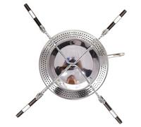 iplusmile Réchaud de Camping Acier Inoxydable Compact pour Barbecue Gaz Extérieur Fourneau Métallique Polyvalent et Portable pour Randonnée et Repas Plein Air