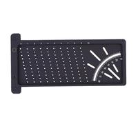 iplusmile Règle 3d en Alliage D'aluminium Noir, Instrument de Mesure Antirouille pour Ingénieurs et Maquettistes, Outil Précis pour Tracer des Lignes Parallèles
