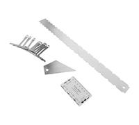 iplusmile Règle de Réglage de L'Action des Cordes pour Guitare Électrique et Acoustique Jauge Crantée en Acier Outil de Mesure Précis pour Hauteur et Distance des Cordes Kit Polyvalent