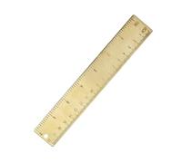 iplusmile Règle Laiton à Double Échelle Gravée Outil de Mesure et Léger pour Étudiants Dessin et Traçage