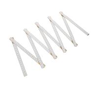 iplusmile Règle Pliante Multi-angle pour Menuiserie Outil de Mesure Précis à Dix Segments Pliable et Portable pour Dessin et Construction