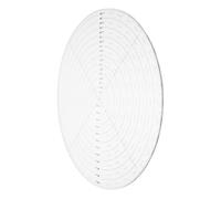 iplusmile Règle Quilting Acrylique Ronde Outil Centrage Précis pour Couture Patchwork Création Cercle Facile et Précise pour Travaux Manuels