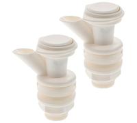 iplusmile Robinet Distributeur D'eau en Bouteille, Bec Verseur Robinet de Refroidisseur D'Eau, PP Blanc 2 Pièces, Installation Facile, Compact, pour Distributeurs d'Eau Filtrée et Fêtes