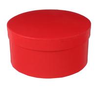 iplusmile Ronde à Fleurs Stabilisées en Papier Grainé Rouge Petite Taille 18X9 CM Coffret de Rangement pour Bouquets Emballage Présent Polyvalent pour Couleur Couleur