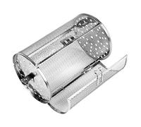 iplusmile Rotisserie Basket Acier Inoxydable pour Grill et Friteuse Air Cage Rôtissoire Rotative pour Noix Cacahuètes et Grillades Uniformes Accessoire pour Four et Barbecue