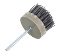 iplusmile Roue de Polissage Fil Abrasive Brosse Métallique Tige Accessoire Meuleuse pour Ébavurage et Finition Précise des Surfaces Métalliques