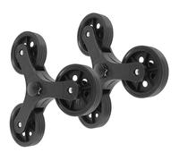 iplusmile Roues de Chariot Triangulaires Stables Plastique avec Roulements Caster pour Diable Courses et Trolley Escalier de roulettes de Remplacement pour Chariot de Marché