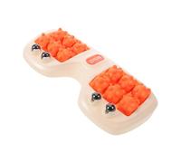 iplusmile Rouleau de Massage Voûte Plantaire Manuel en Plastique Orange Masseur de Pieds à Points de Pression Portable Tapis de Réflexologie Plantaire et Carte des Points D’acupuncture