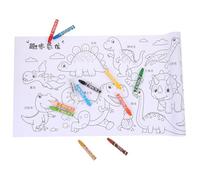 iplusmile Rouleau de Papier à Colorier pour Garçon et Filles 10 Mètres Papier à Dessin Lisse et Robuste 13 Pièces avec 12 Crayons de Couleur pour Peinture Croquis et Activités Créatives