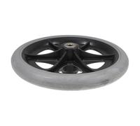 iplusmile Roulette de Rechange 7 Pouces pour Fauteuil Roulant Roue Pleine Grise Polyvalente Accessoire Robuste et Silencieux Remplacement Pratique pour Roues Frontales Usage Intérieur