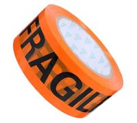 iplusmile Ruban Adhésif Fragile Bande Davertissement Orange et Noir Adhésif Résistant pour et Expédition Soignée Ruban de Protection Colis Fragile Unique